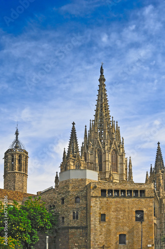 The Cathedral of the Holy Cross in Barcelona.