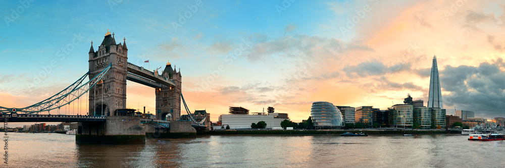 Tower Bridge London - obrazy, fototapety, plakaty 