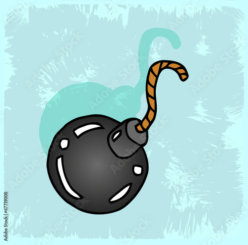 Cartoon bomb illustration