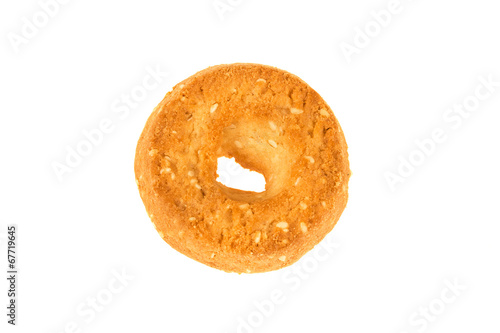 Cookie on isolated background