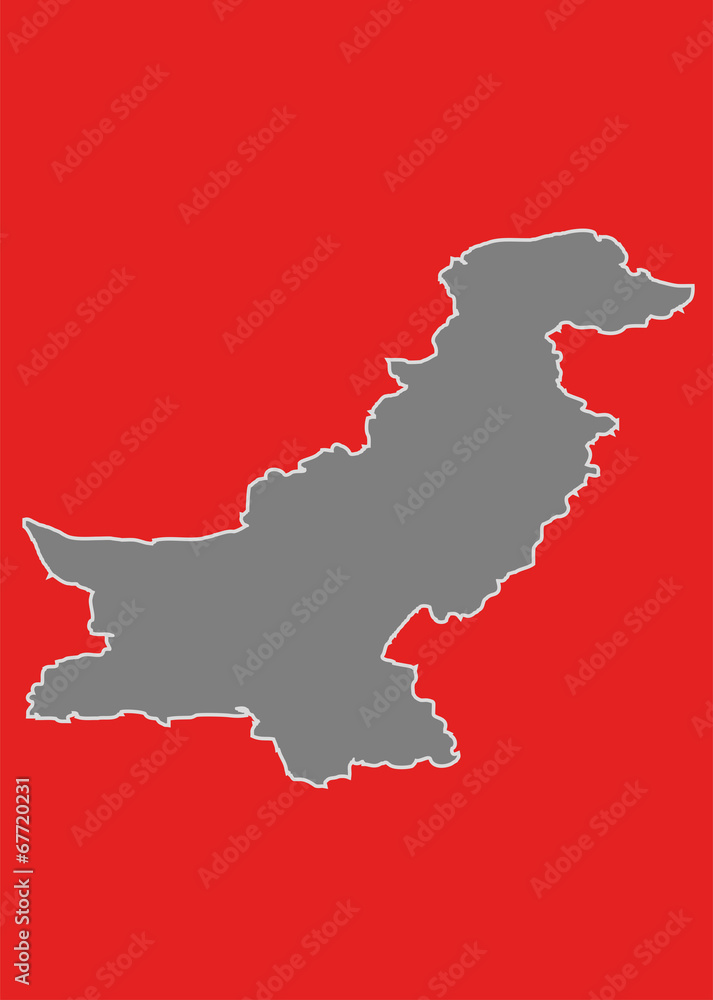 Naklejka premium pakistan toprakları