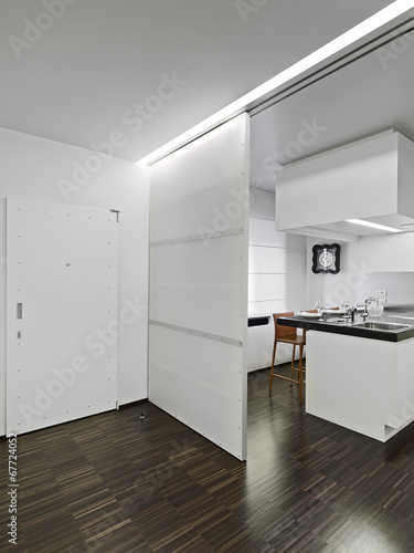 Wallpaper Mural modern kitchen overlooking on the entrance Torontodigital.ca