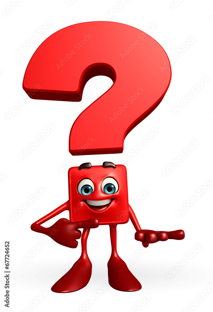 Question Mark character is presenting Question Mark character is presenting