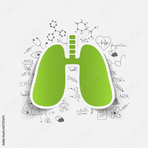 Drawing medical formulas: lung