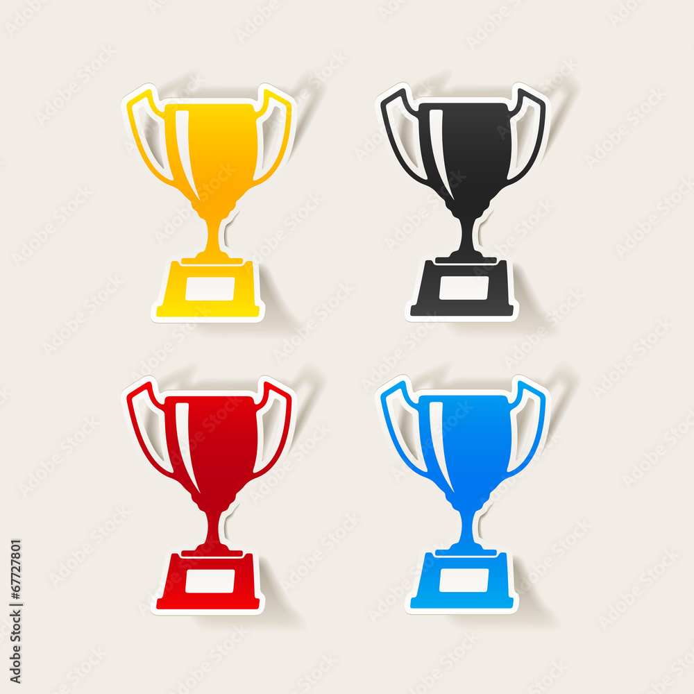 realistic design element: winner realistic design element: winner