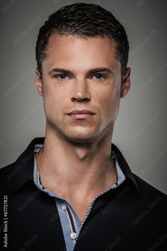 Handsome man wearing polo shirt Handsome man wearing polo shirt