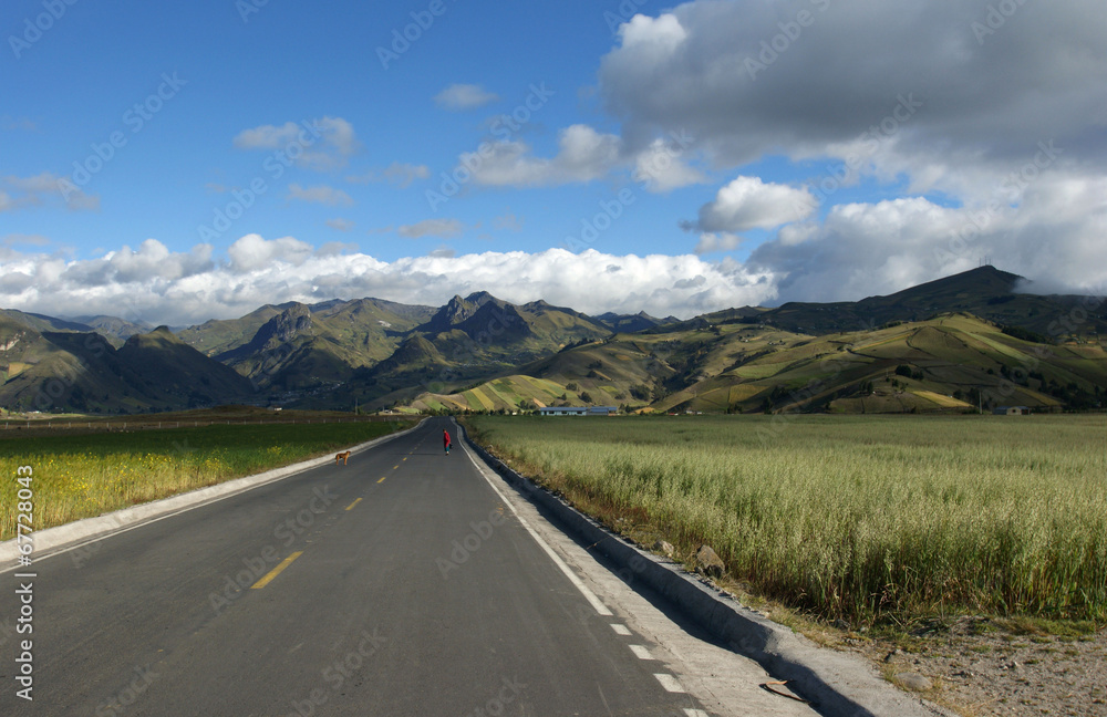 Fototapeta premium Plaine vers le Quilotoa