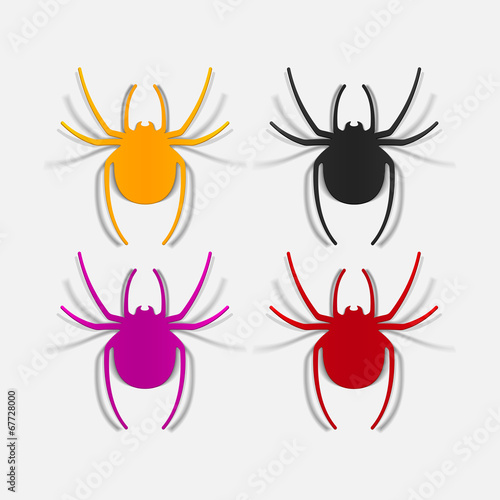 realistic design element: spider