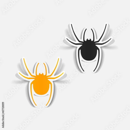 realistic design element: spider