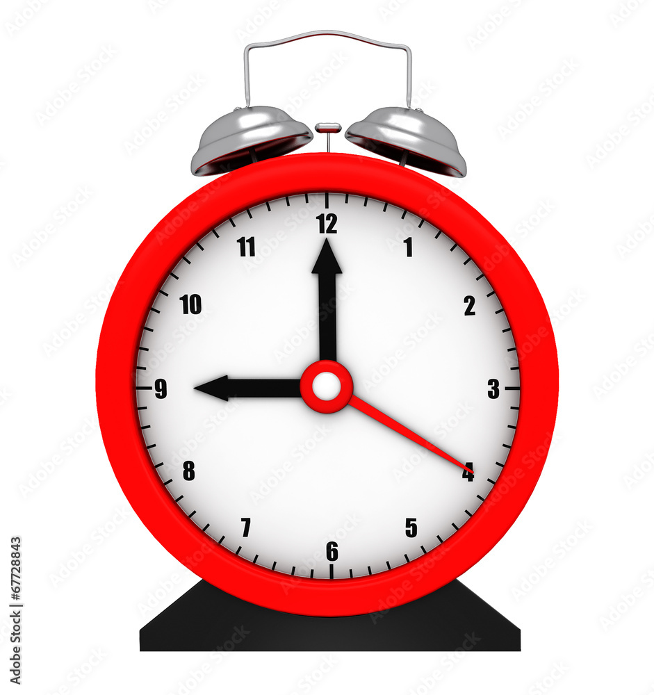 Red alarm clock Red alarm clock
