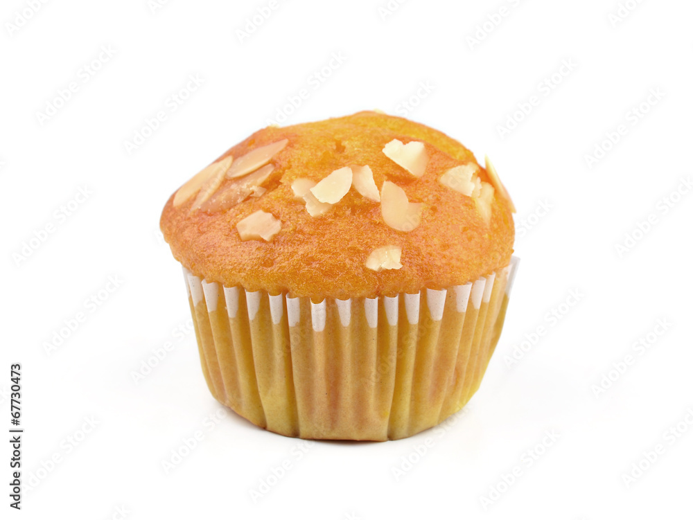 tasty muffin cake, isolated on white tasty muffin cake, isolated on white