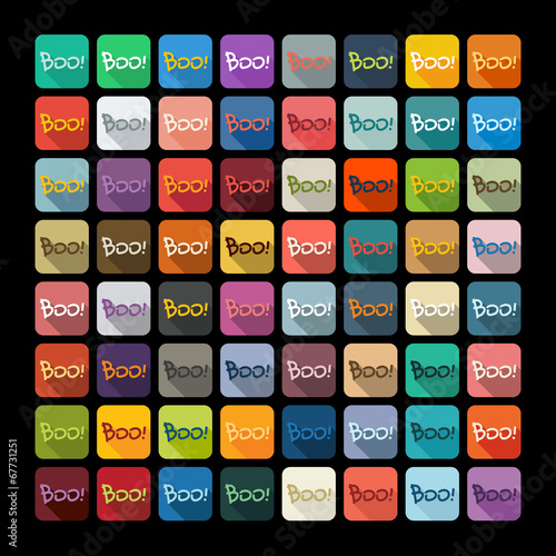 Flat design: boo