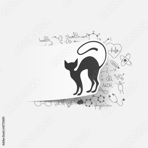 Drawing medical formulas: cat