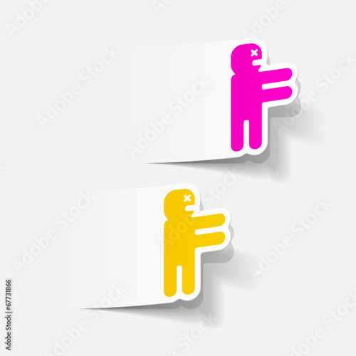 realistic design element: zombie