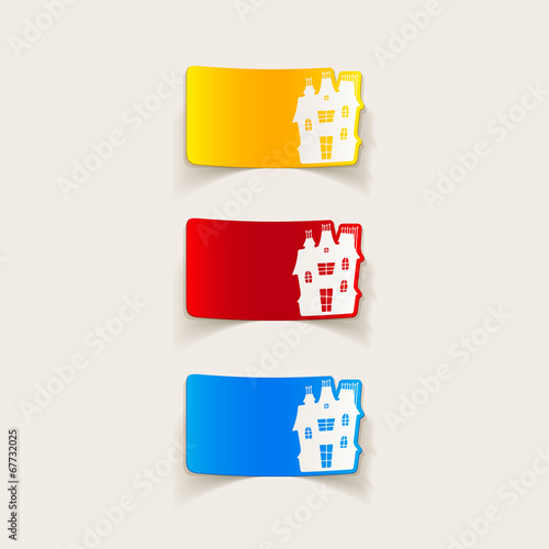 realistic design element: house