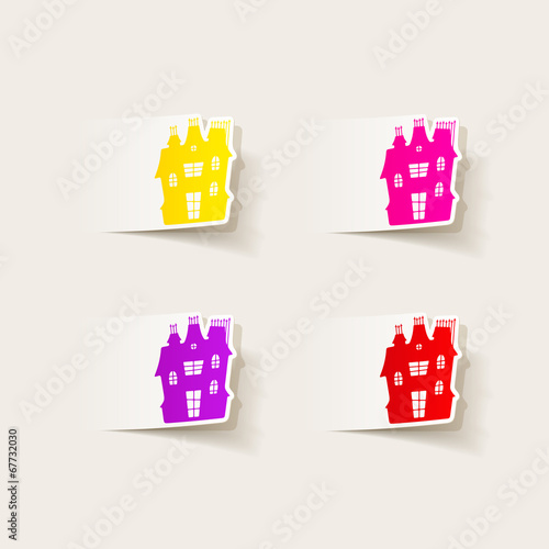 realistic design element: house