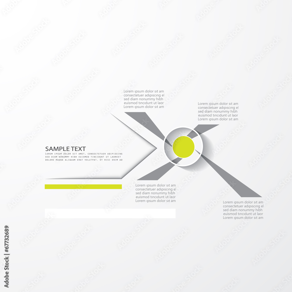Fototapeta premium Modern design template, minimal infographic, vector illustration