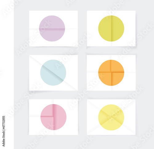 Folded paper, vector