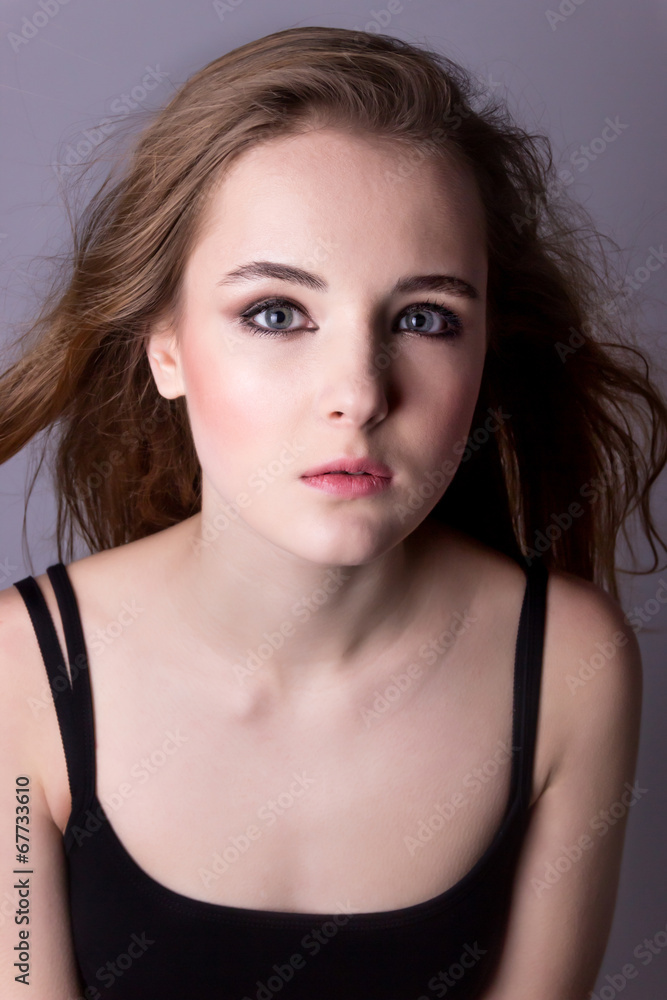 model testing of a young pretty girl model testing of a young pretty girl