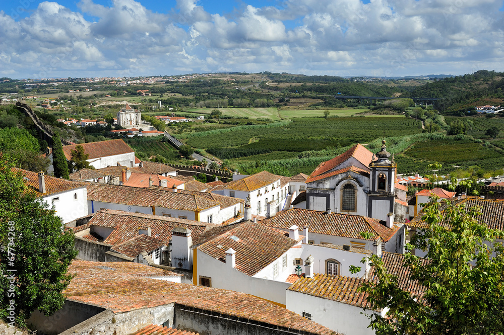 old medieval town Obidos, Portugal