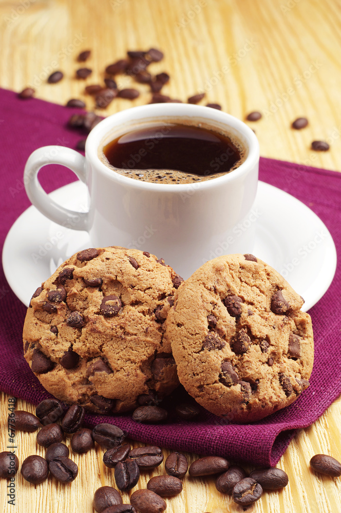 Cookies and cup of coffee Cookies and cup of coffee