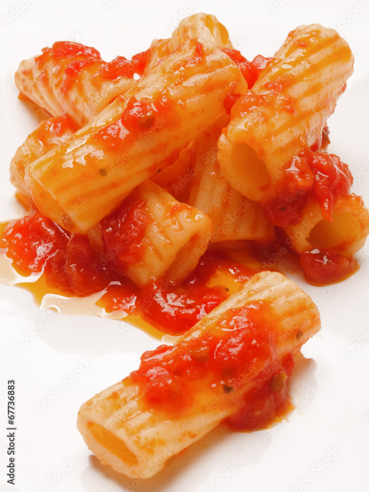 maccheroni pasta in tomato sauce maccheroni pasta in tomato sauce