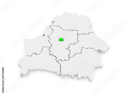 Map of Minsk. Belarus.