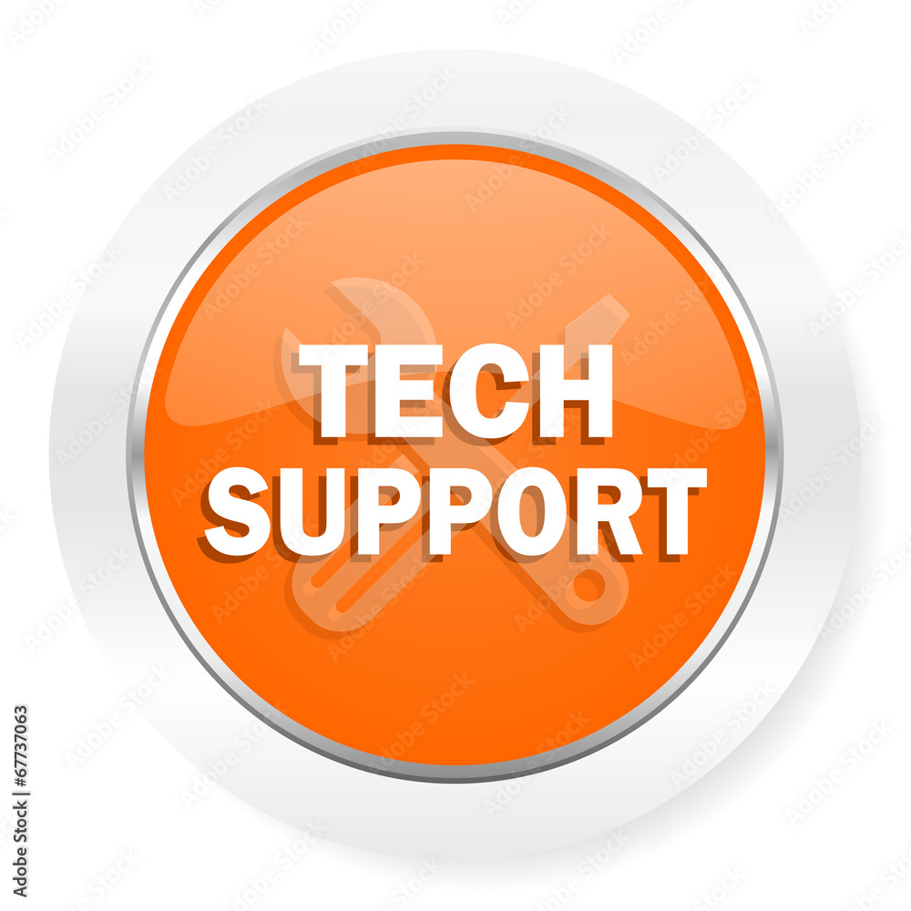 technical support orange computer icon technical support orange computer icon
