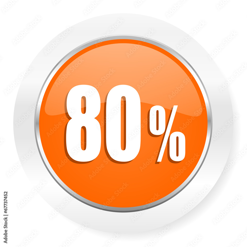 80 percent orange computer icon 80 percent orange computer icon