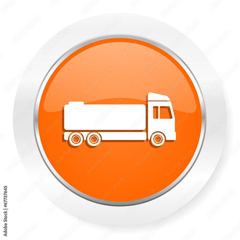 truck orange computer icon truck orange computer icon