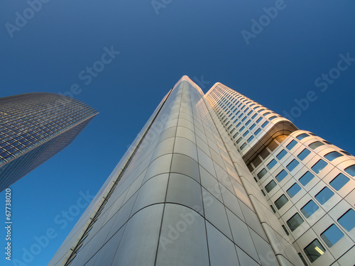 Business buildings, Silver Tower and Skyper, in Frankfurt