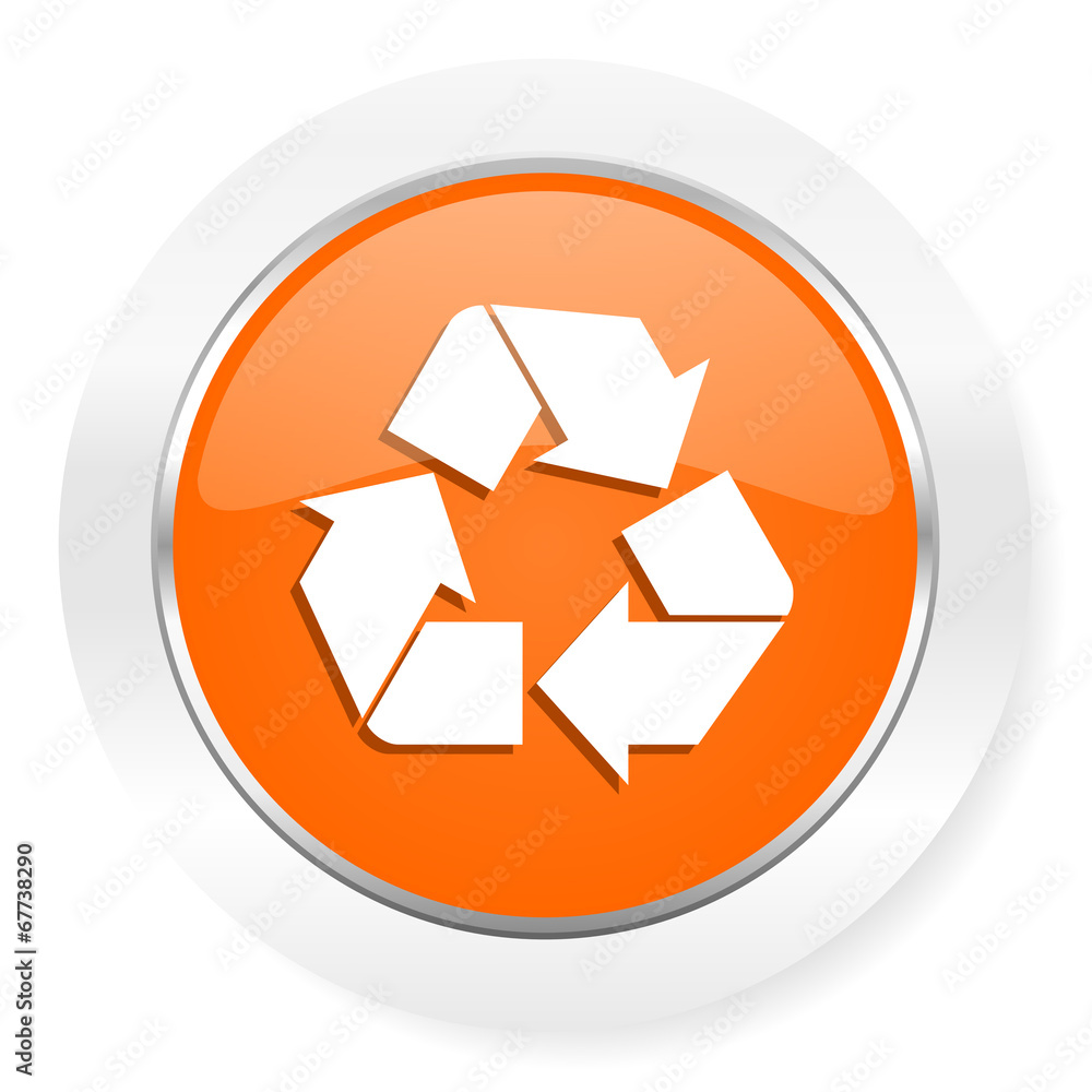 recycle orange computer icon recycle orange computer icon