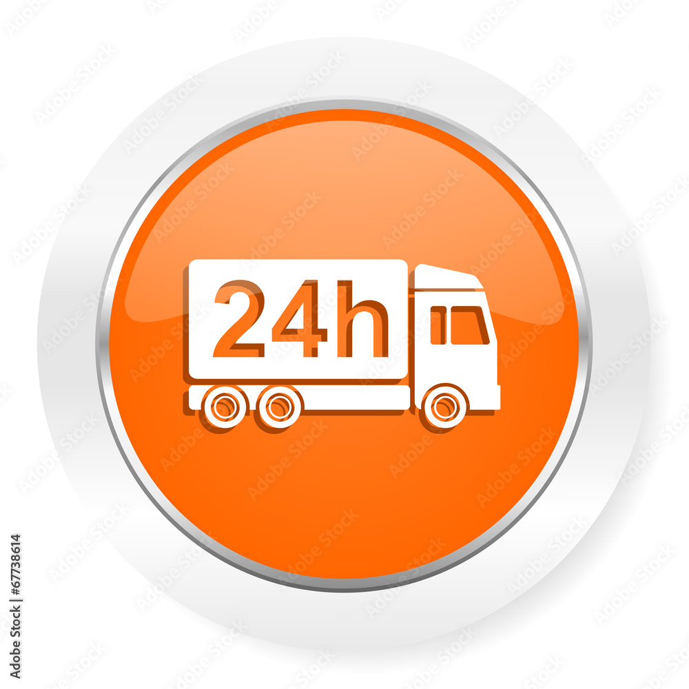 delivery orange computer icon