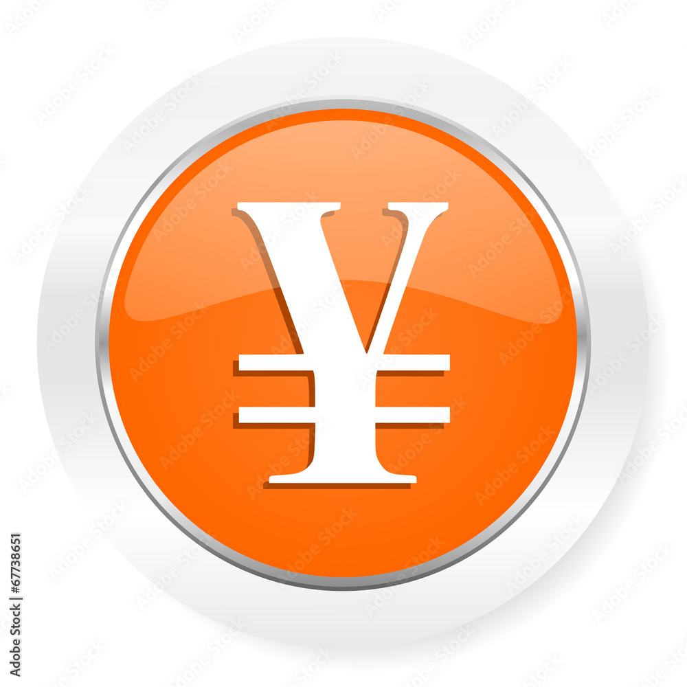 yen orange computer icon yen orange computer icon