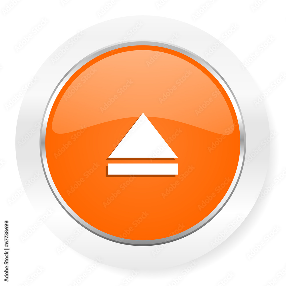 eject orange computer icon