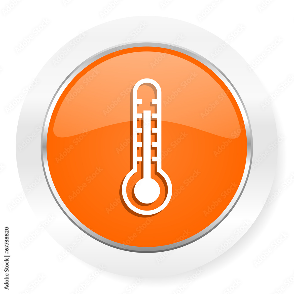 thermometer orange computer icon thermometer orange computer icon