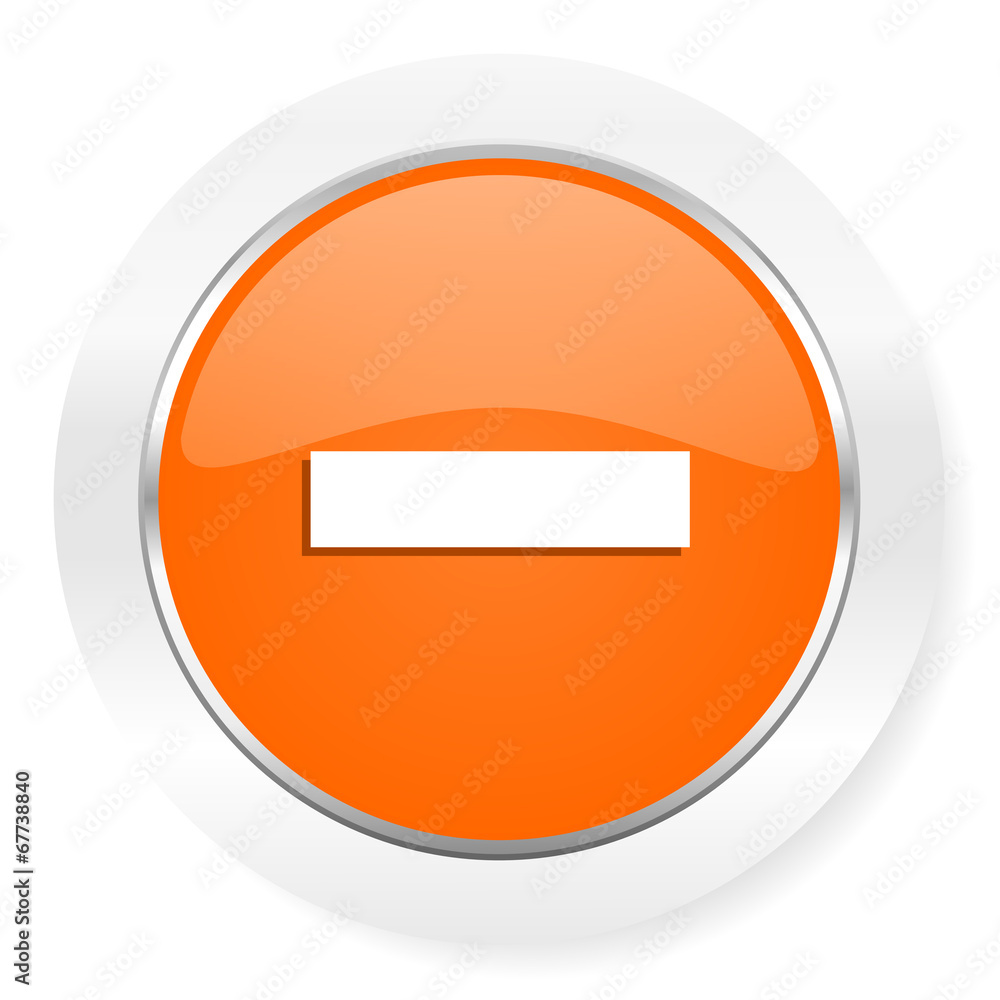 minus orange computer icon minus orange computer icon