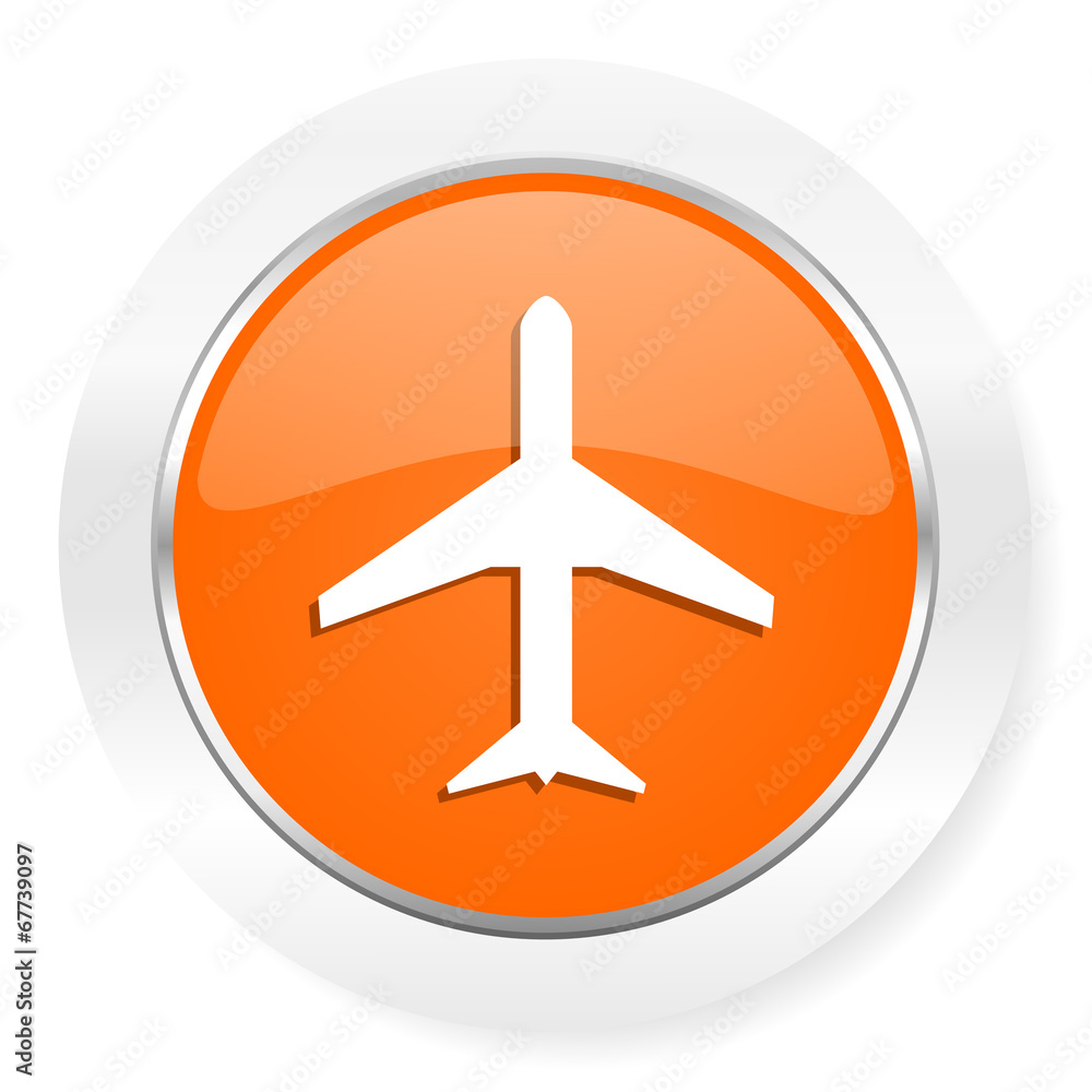 plane orange computer icon
