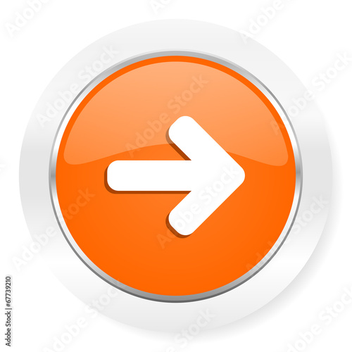 Free Download right arrow orange computer icon - GFXLoad