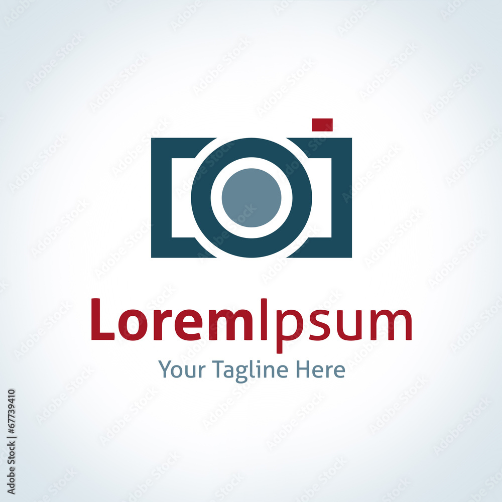 Photography professional company lens brand logo icon
