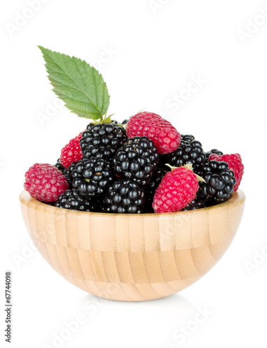 Blackberry and raspberry