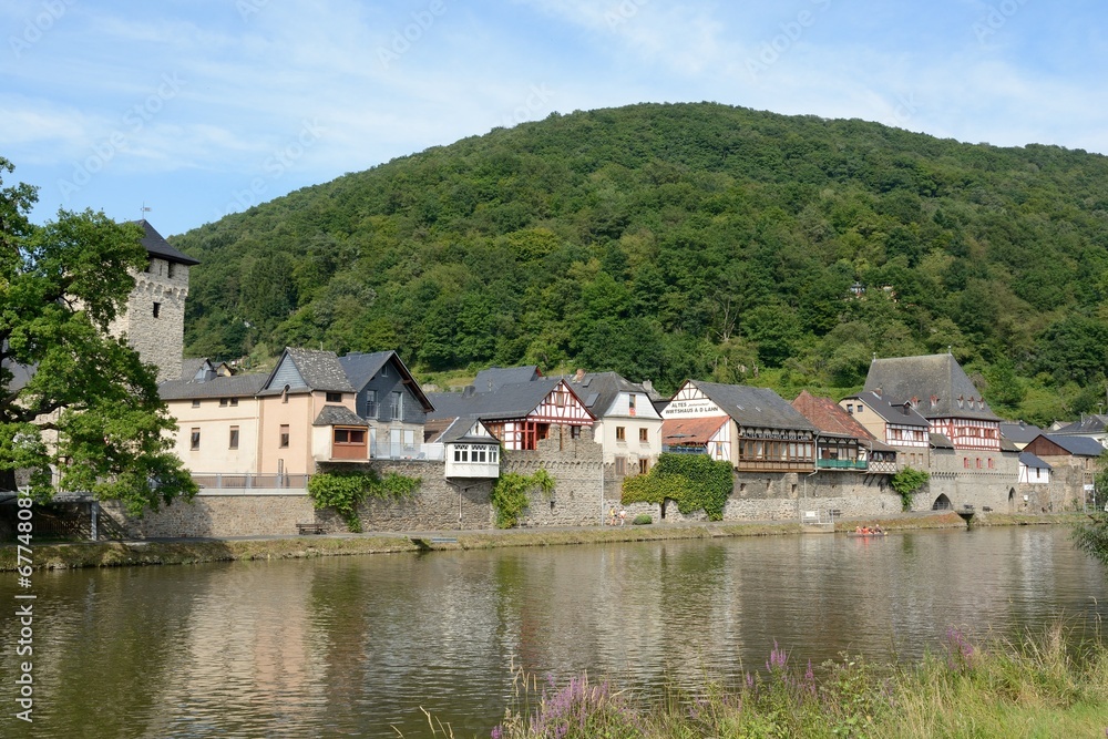 Obraz premium Dausenau an der Lahn