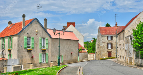 France, the picturesque village of Fontenay Saint Pere in les Yv photo