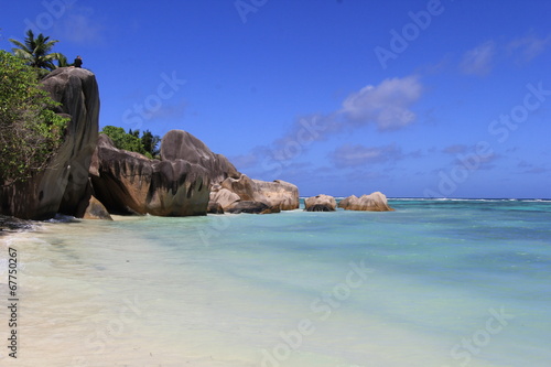 plage, anse source d'Argent, Seychelles
