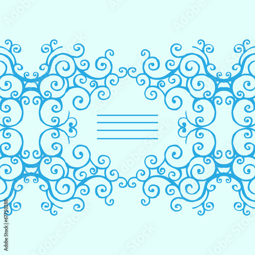 lacy frame for a short text