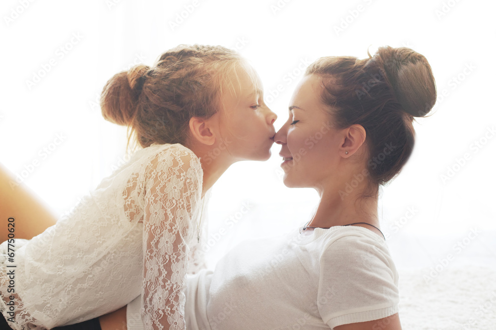 Mother with her daughter Mother with her daughter