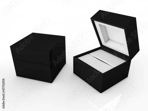 jewel box isolated on white background