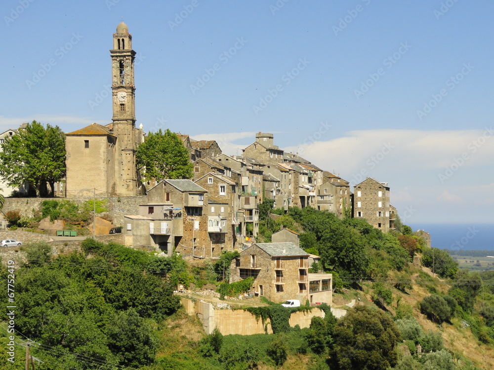 Obraz premium Le village corse de Venzolasca (Haute-Corse)