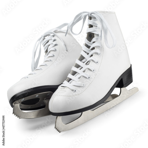 Figure skates isolated on white with clipping path