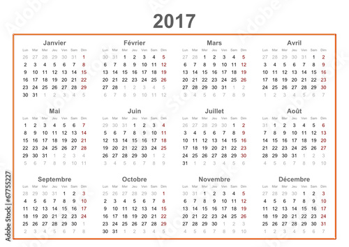 2017 french calendar
